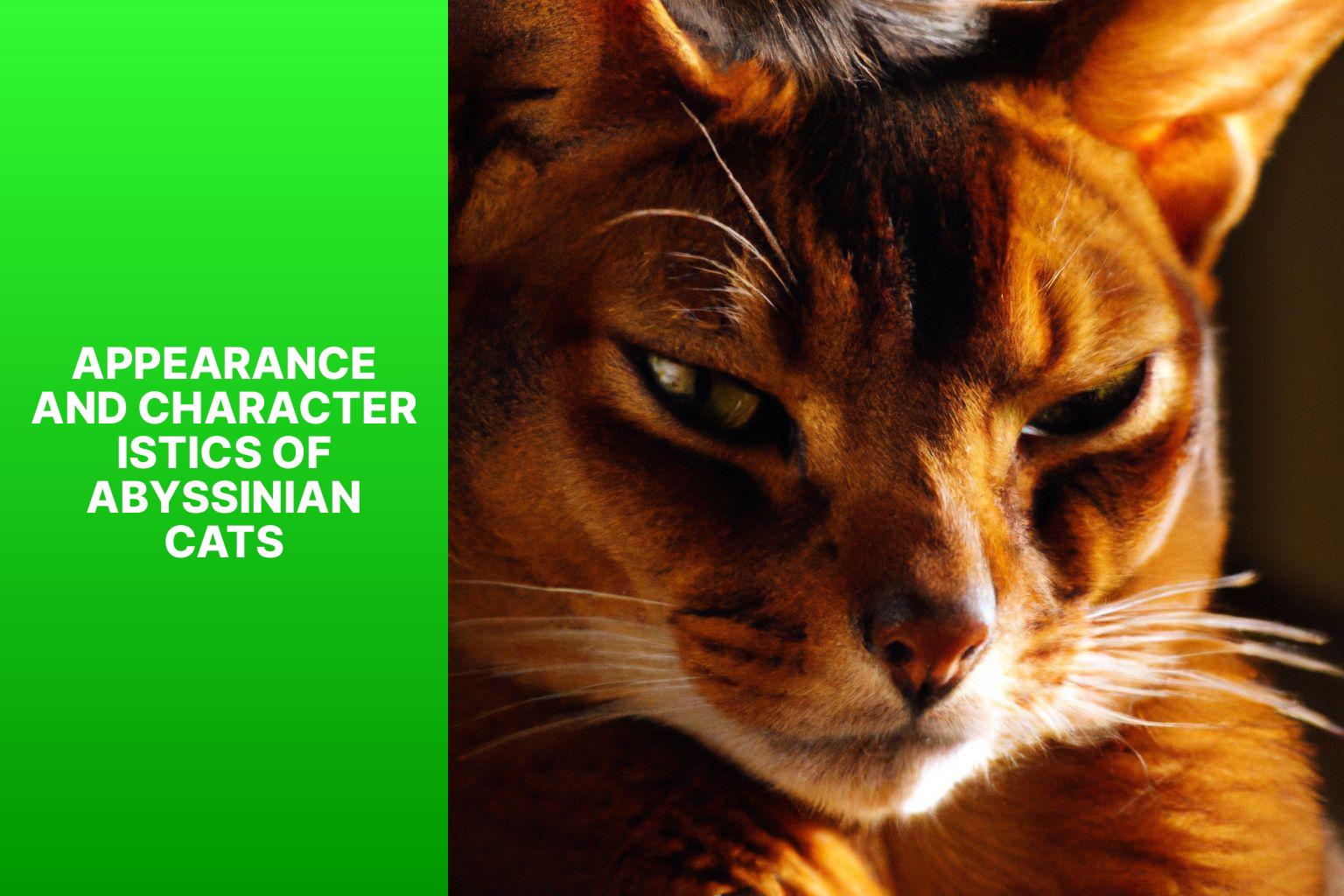 Appearance and Characteristics of Abyssinian Cats - what is an abyssinian cat 