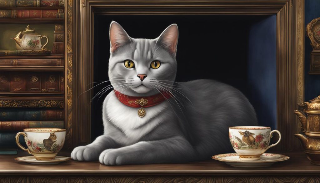 Grey Domestic Shorthair Cat
