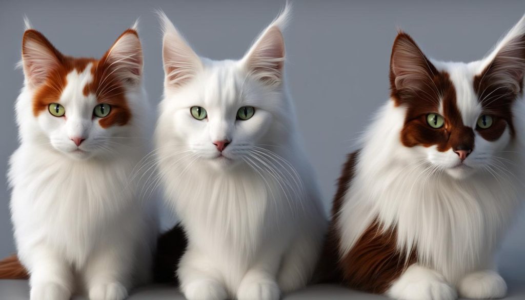 Turkish Van and Turkish Angora cat