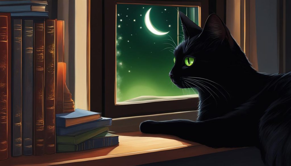 black domestic shorthair cat