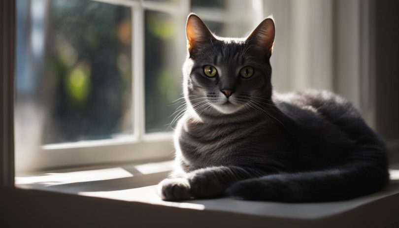 grey domestic shorthair